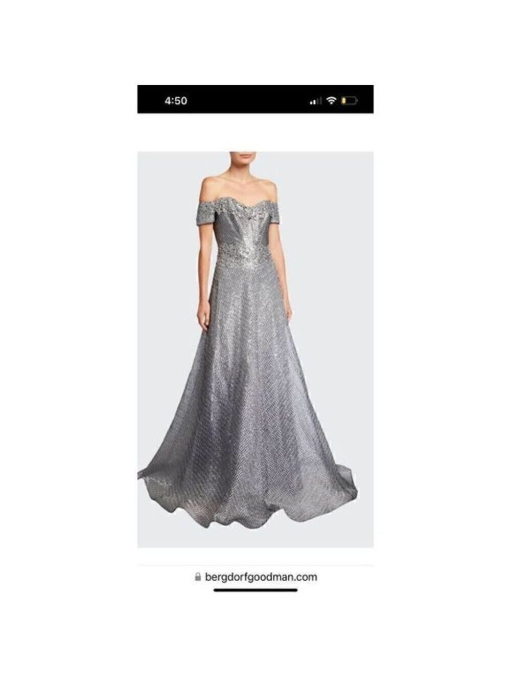 RENE RUIZ Collection Corseted Tulle A-line gown with Cascading Skirt size 2 NWT - Picture 8 of 8